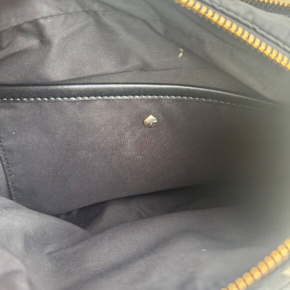 Kate Spade  Purse New York Black Quilted  Nylon Cross Body Bag - Picture 8 of 11